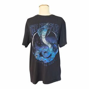 The Kooples Cotton Cobra Graphic T-Shirt Above All Rules Black Size Small NWT